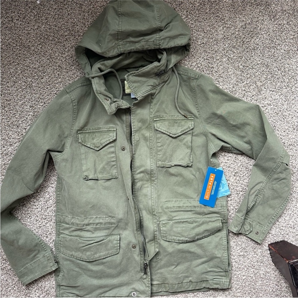 Old Navy Green Hooded Field Jacket